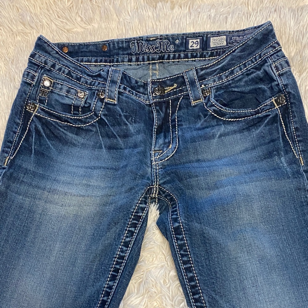 Miss Me Dark Blue Boot Cut Jeans